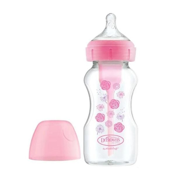 Dr. Brown's Options+ Anti Colic Bottle Wide Neck & Silicone Teat 0m+ 270ml - Rozë