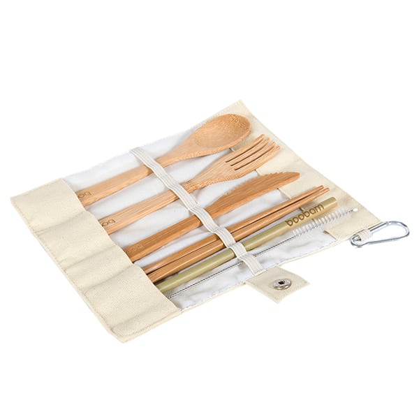 Boobam Tensils Cutlery Set 7 copë - Bezhë