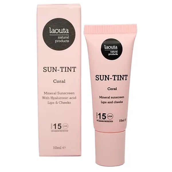 Laouta Natural Products Sun-Tint Coral Lips & Cheeks Balm SPF15 10 ml