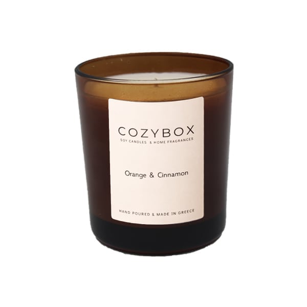 Cozybox Soy Candle Orange & Cinnamon 180g