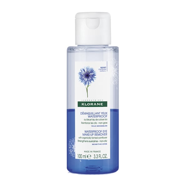 Klorane Waterproof Eye Make-Up Remover with Cornflower 100 ml