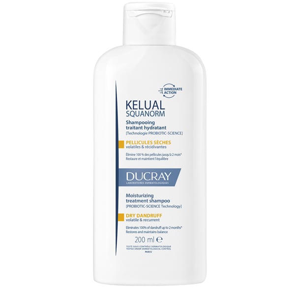 Ducray Kelual Squanorm Moisturizing Treatment Shampoo for Dry Dandruff 200 ml