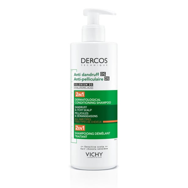 Vichy Dercos Anti-Dandruff DS 2in1 Shampoo & Conditioner Against Dryness, Dandruff & Itching 390 ml