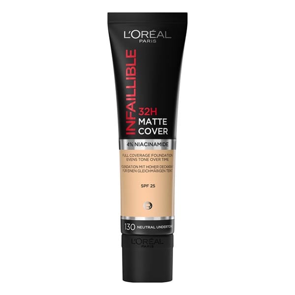 L'Oreal Paris Infallible 24h Matte Cover Foundation 30ml - 130 Bezhë e Vërtetë