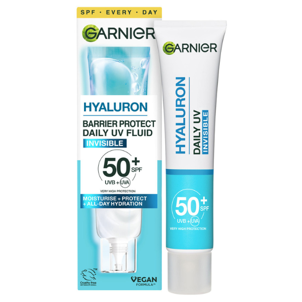 Garnier Hyaluron Barrier Protect Daily UV Fluid Invisible SPF50+ 40 ml