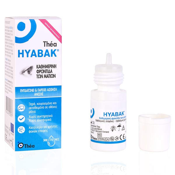 Laboratoires Thea Hyabak Eye Drops for Daily Eye Care & Protection 10 ml