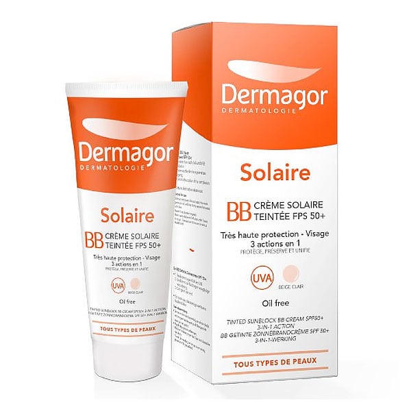 Dermagor BB Creme Solaire Teintee SPF50+ Beige Clair 40 ml
