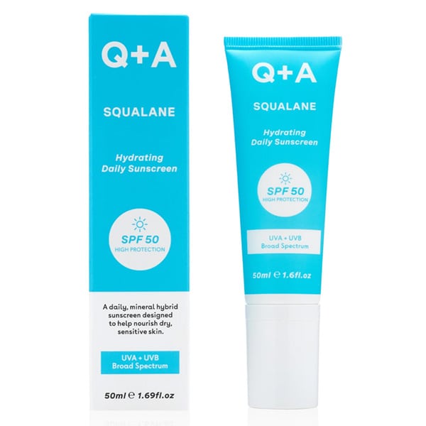 Q+A Squalane Hydrating Daily Sunscreen SPF50 50 ml