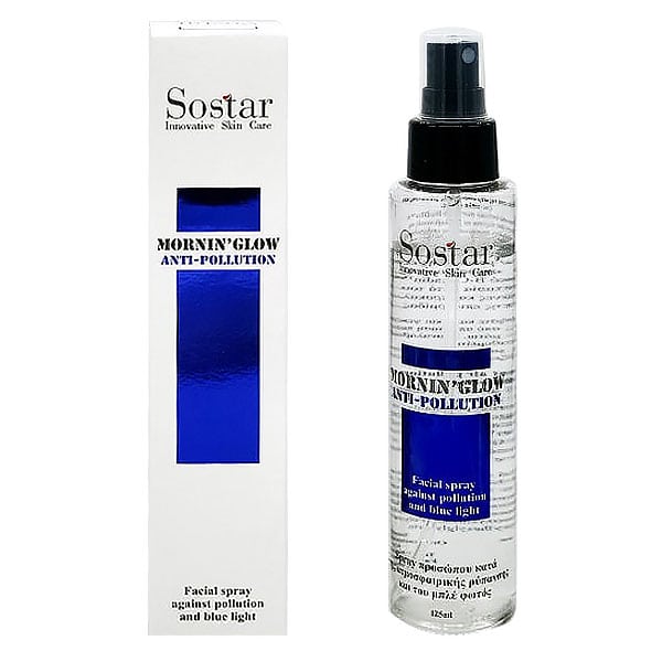 Sostar Face Spray Against Air Pollution And Blue Light Blue 125 ml