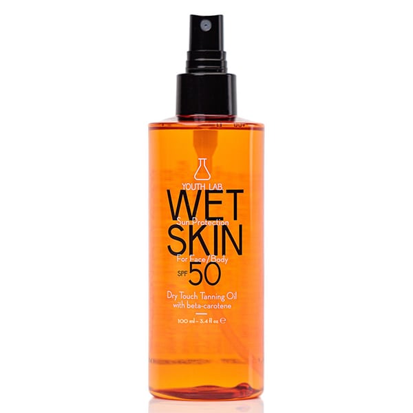 Youth Lab. Wet Skin Sun Protection Dry Touch Tanning Oil for Face & Body SPF50 100 ml