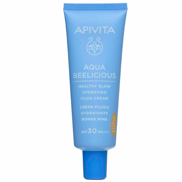 Apivita Aqua Beelicious Healthy Glow Hydrating Fluid Cream Tinted SPF30 40 ml
