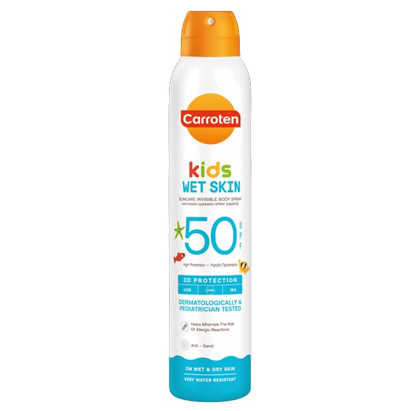Carroten Kids Wet Skin Suncare Invisible Body Spray 3D Protection SPF50 200 ml