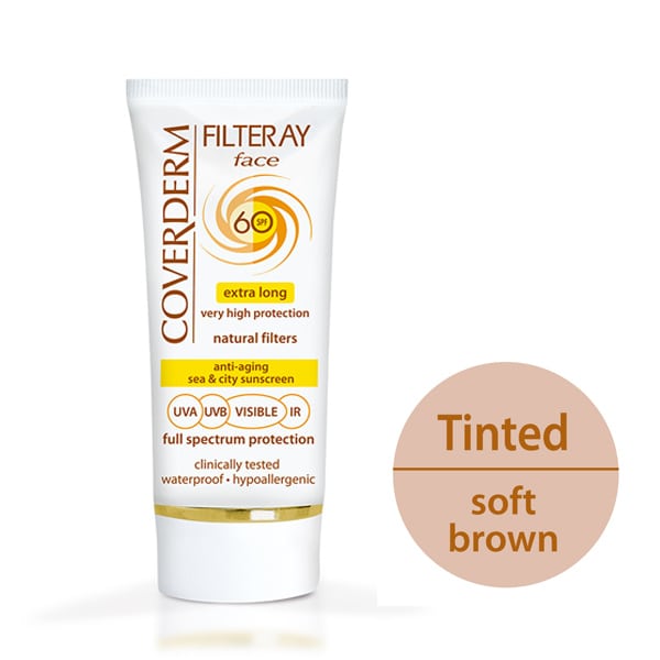 Coverderm Filteray Face Tinted Sunscreen Soft Brown SPF60 50 ml