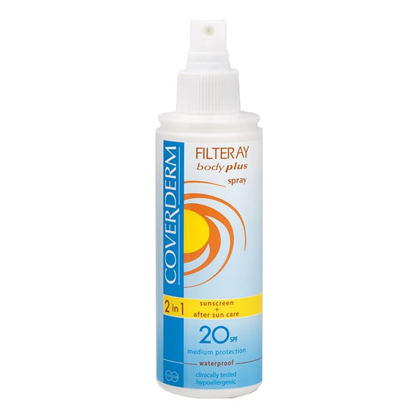 Coverderm Filteray Body Plus Spray 2in1 Sunscreen & After Sun SPF20 150 ml