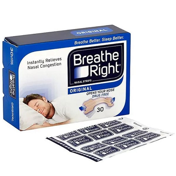 Breathe Right Nasal Strips Original Large 30 copë