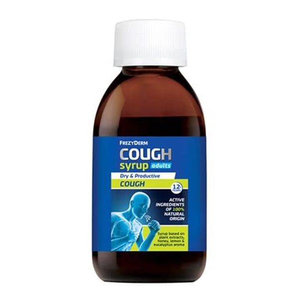 Frezyderm Cough Syrup Adults with Lemon, Eucalyptus & Honey 182gr
