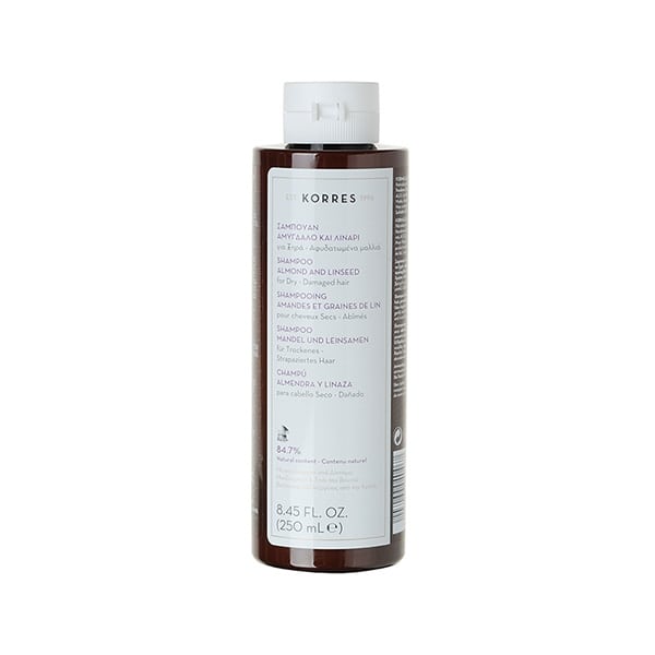 Korres Almond & Linseed Shampoo for Dry/Damaged Hair 250 ml