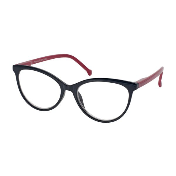 Eyelead E200 Women's Horn-Rimmed Reading Glasses Black-Red 1 copë - E zezë - E kuqe