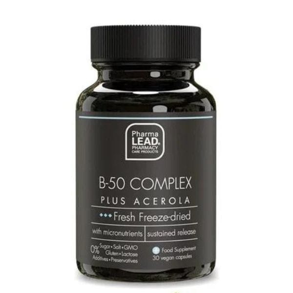 Pharmalead Black Range B-50 Complex Plus Acerola 30 kapsula vegjetariane