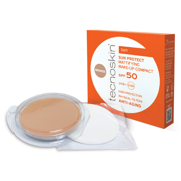 Tecnoskin Sun Protect Mattifying Make-Up Compact SPF50 Refill 10g - Bronz