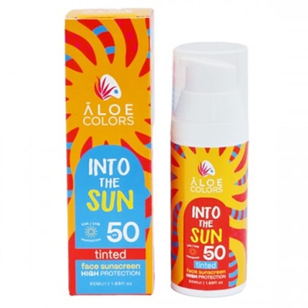 Aloe Colors Into The Sun Face Sunscreen Tinted SPF50 50 ml