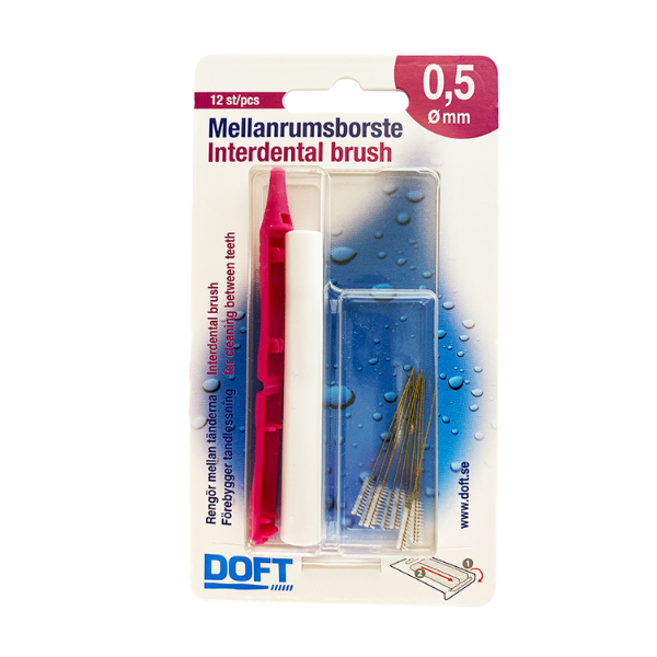 Doft Envelope Interdental Brushes 0.5mm 12 copë