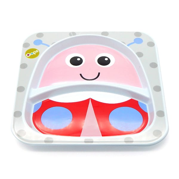 Oops 2-Section Plate Ladybug 6m+ 1 copë