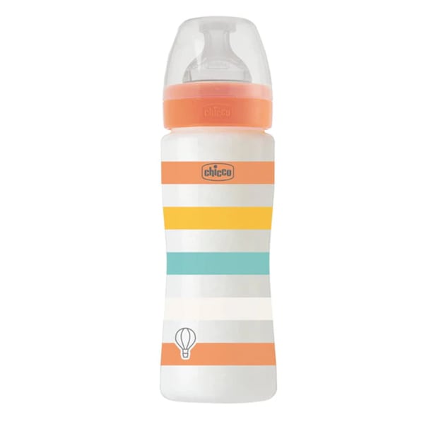 Chicco Well Being Baby Bottle Anti-Colic System Plastic 4m+ 330ml - Portokalli