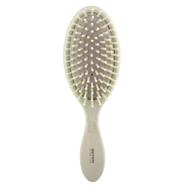 Beter Natural Fiber Pneumatic Brush Wooden Bristles (03.301) 1 copë - Bezhë