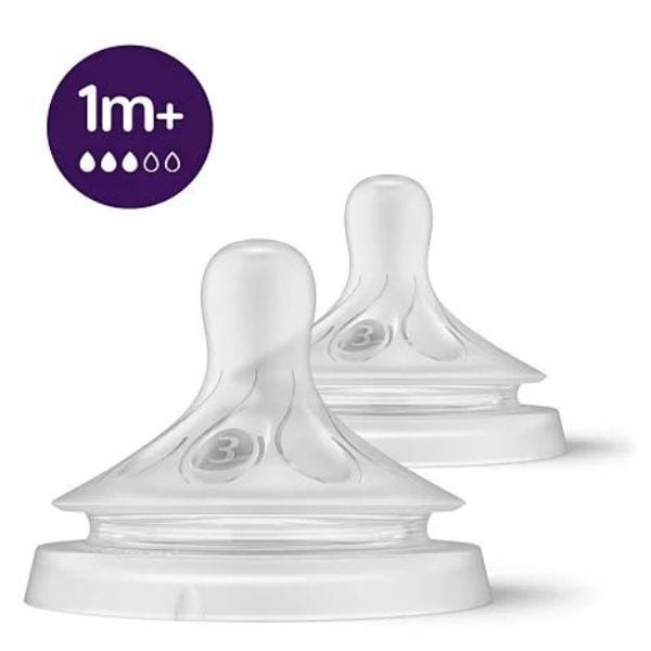 Philips Avent Natural Response Silicone Teat 1m+ (SCY963/02) 2 copë