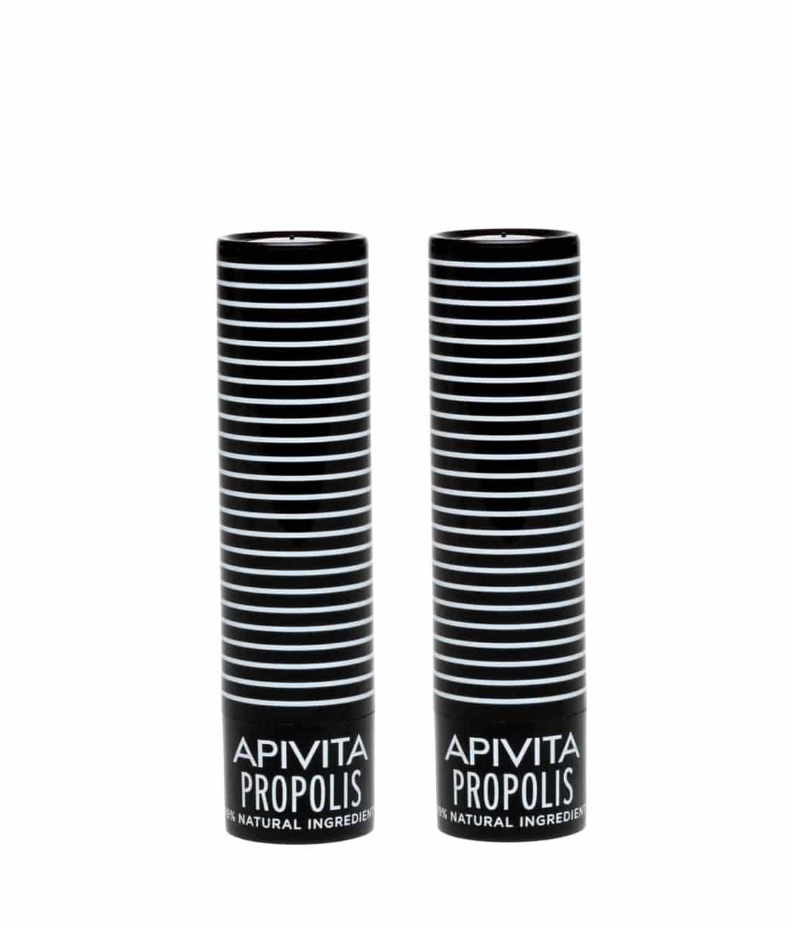 2 x Apivita Lip Care Propolis 2x4.4gr