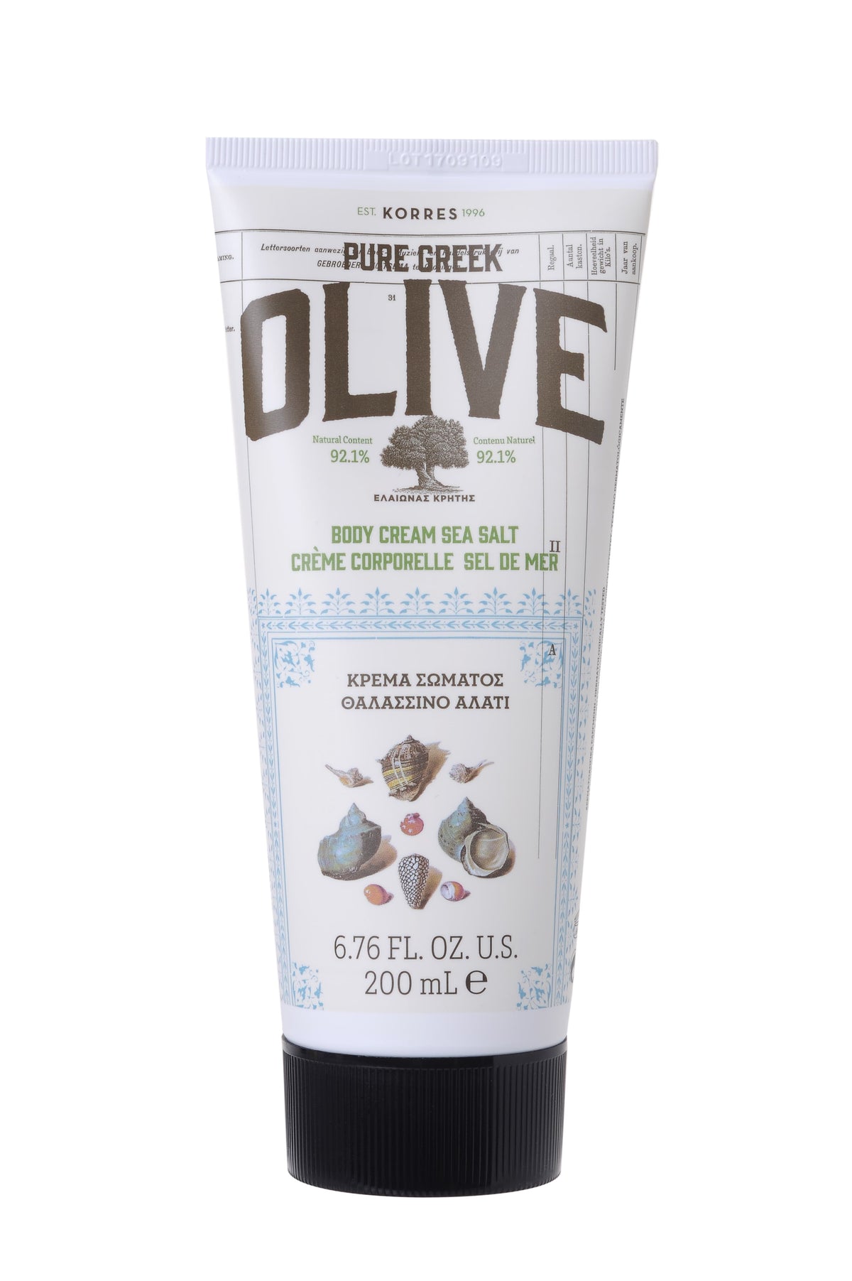 Korres Pure Greek Olive Body Cream Sea Salt 200 ml