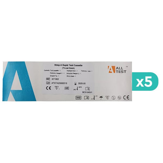 5x All Test Strep A Rapid Test Cassette  5x1 copë