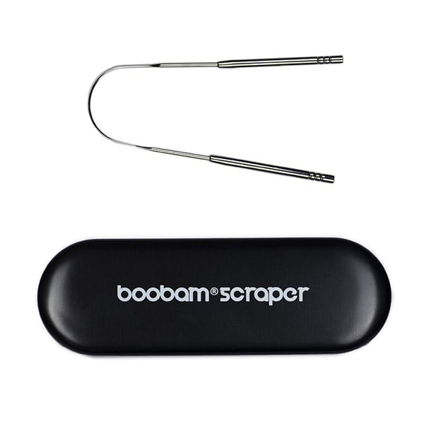 Boobam Tongue Scraper  1 copë - 002 E zezë