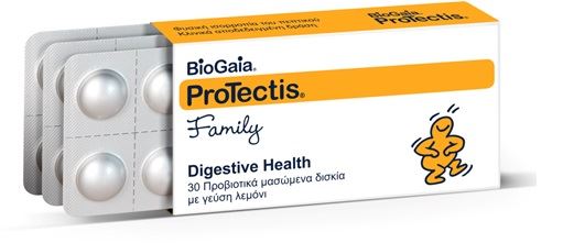 BioGaia ProTectis Family Probiotics Lemon Flavor  30 tableta përtypëse