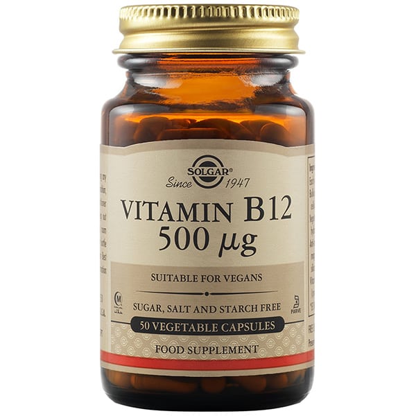 Solgar Vitamin B12 500 μg 50 kapsula vegjetariane