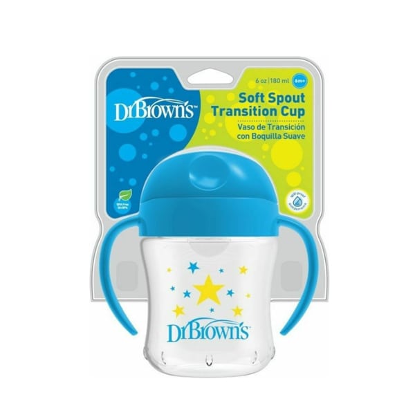 Dr. Brown's (TC 61001) Soft-Sprout Transition Cup  180ml - Yje Blu