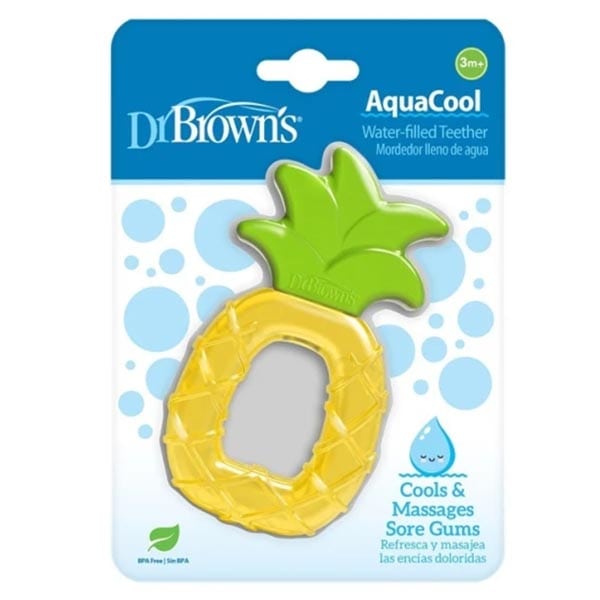Dr. Brown's Aqua Cool Teething Pineapple Silicone Cooling Ring 3m+  1 copë