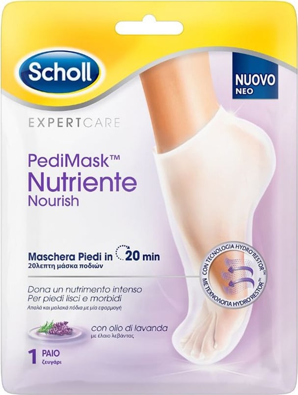 Scholl PediMask Nourish Foot Mask with Lavender Oil  1 palë