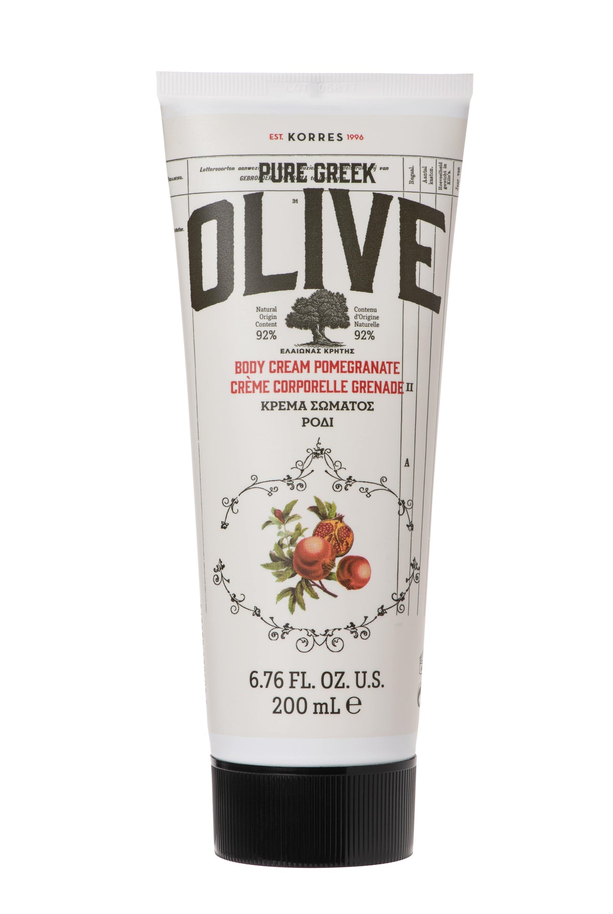 Korres Pure Greek Olive Pomegranate Body Cream  200 ml