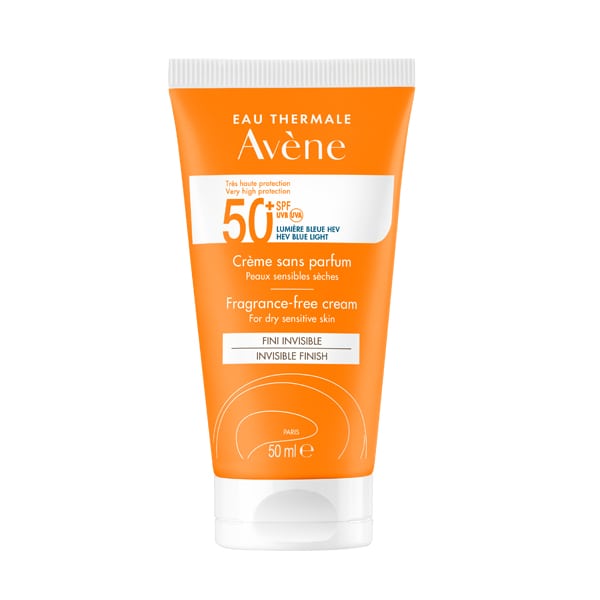 Avene Invisible Finish Fragrance-Free Cream for Dry Sensitive Skin SPF50+  50 ml