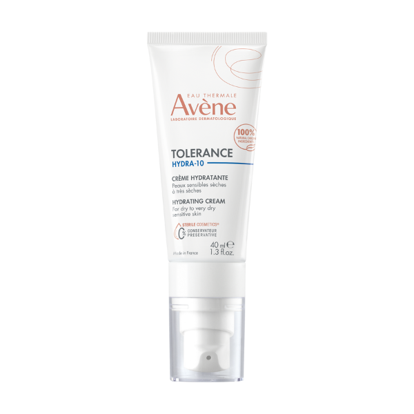 Avene Tolerance Hydra-10 Hydrating Cream for Dry to Very Dry Sensitive Skin  40 ml
