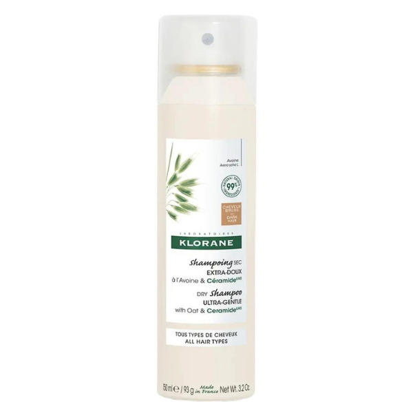 Klorane Dry Shampoo with Oat Milk for Dark/Light Brown Hair  150 ml
