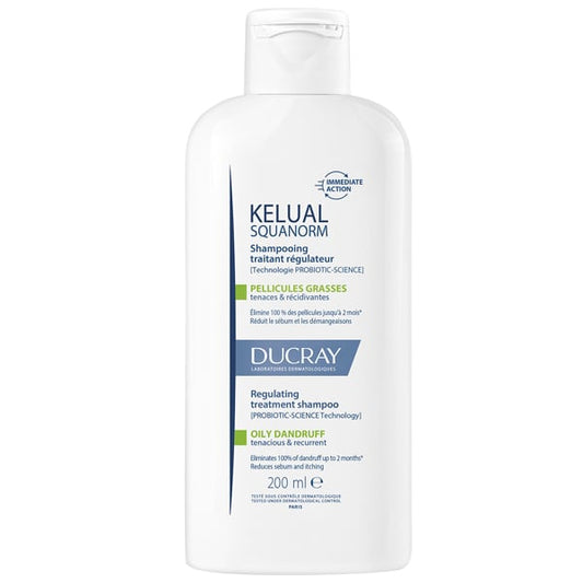 Ducray Kelual Squanorm Regulating Treatment Shampoo for Oily Dandruff  200 ml