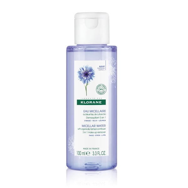 Klorane Micellar Water 3 in 1 Make-Up Remover with Cornflower  100 ml