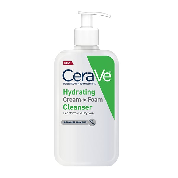 CeraVe Hydrating Cream-to-Foam Cleanser for Normal to Dry Skin  236 ml
