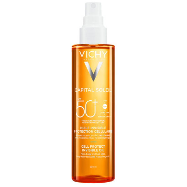 Vichy Capital Soleil Cell Protect Invisible Oil SPF50+  200 ml