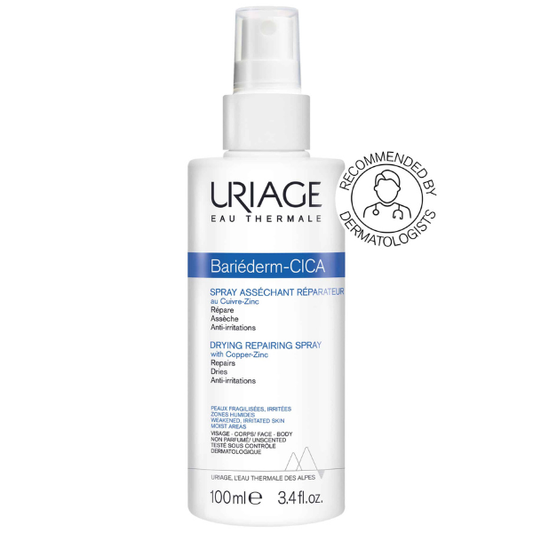 Uriage Bariederm-Cica Drying Repairing Spray with Copper-Zinc  100 ml