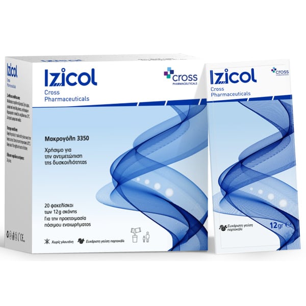 Cross Pharmaceuticals Izicol Macrogol 3350  20x12g