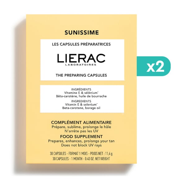2x Lierac Sunissime The Preparing Capsules  2x30 kapsula